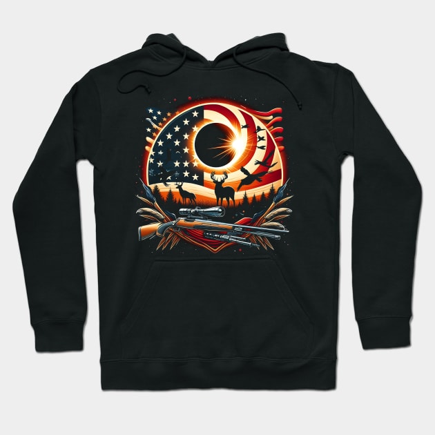 Solar Eclipse 2024 Design Hunting and the American Flag Hoodie by click2print